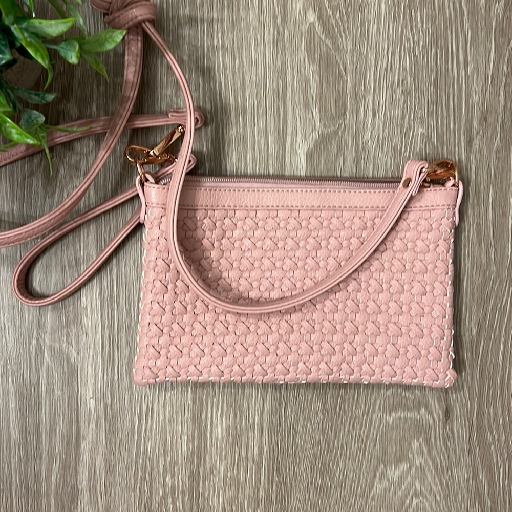 NWOT Pink Crossbody/clutch